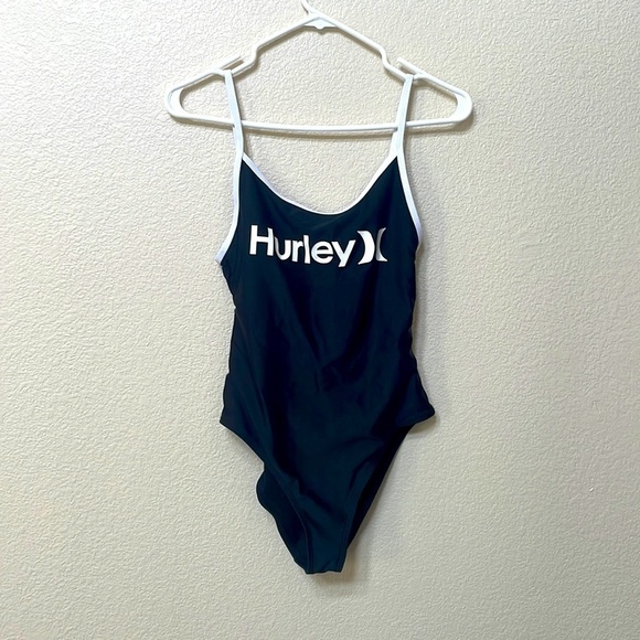 Hurley Sz small bathing suit black and white - Picture 2 of 6